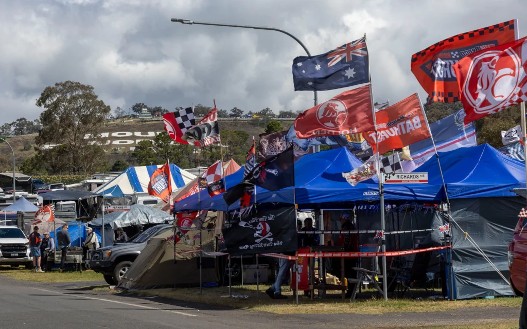 Campsites on sale for the Supercars 2024 Repco Bathurst 1000 Race Today 7 May 2