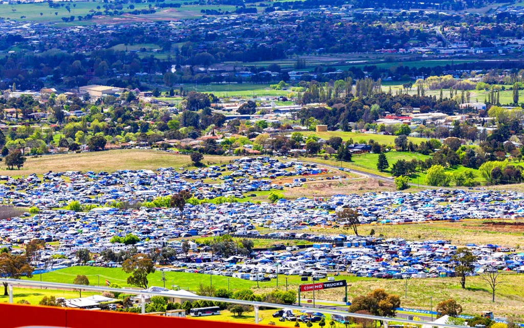 Campsites on sale for the Supercars 2024 Repco Bathurst 1000 Race Today 7 May 4