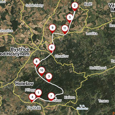 ERC Czech Rally 2025 track