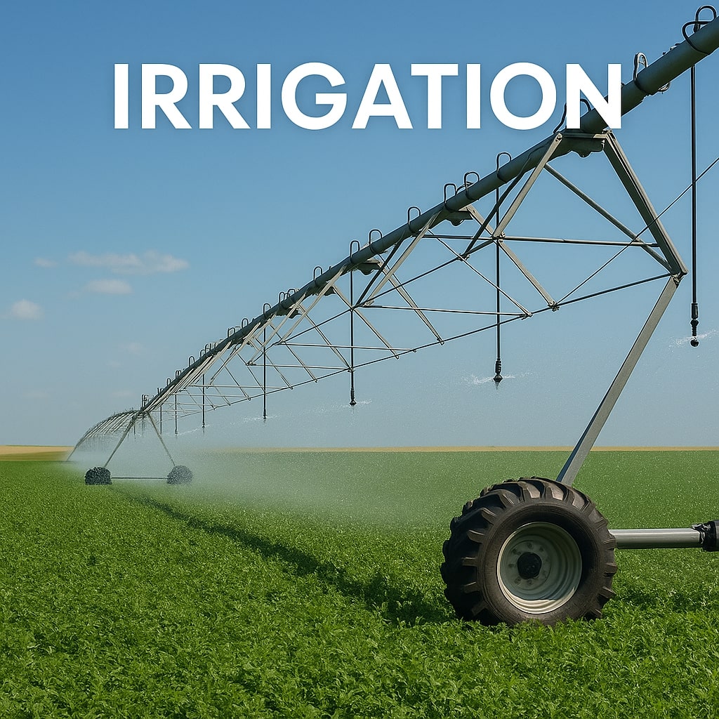 Agricultural vehicles irrigation