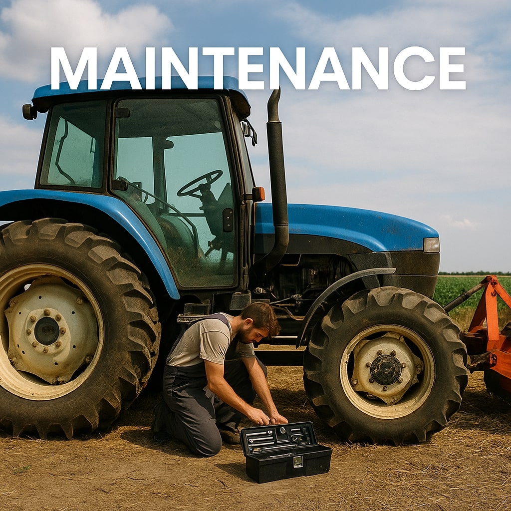 Agricultural vehicles maintenance