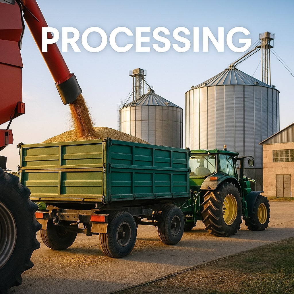 Agricultural vehicles processing