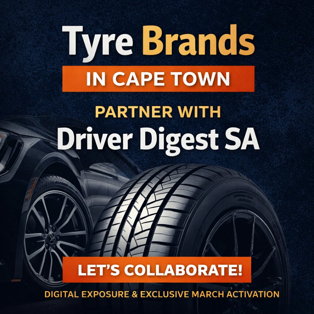 Tyre brands in Cape Town are invited to collaborate with Driver Digest SA for feature content and exclusive marketing activation.