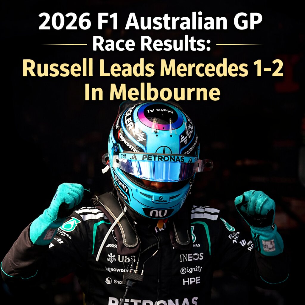 2026 F1 Australian GP race results
