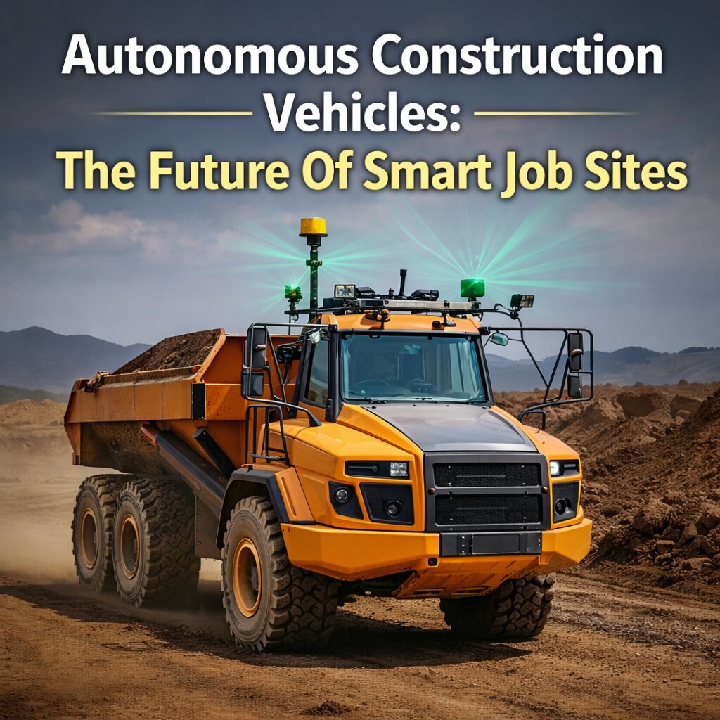 Autonomous construction vehicles