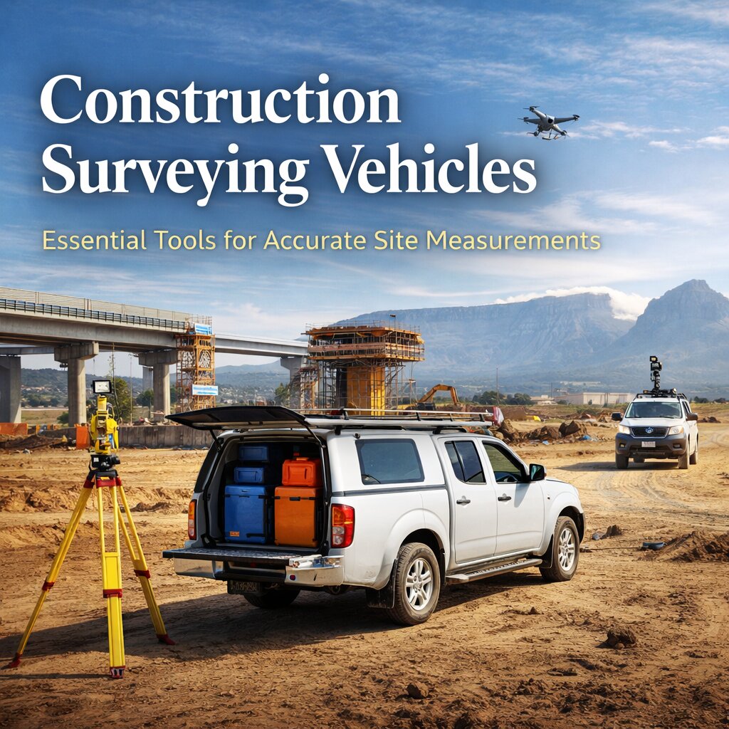 Construction surveying vehicles