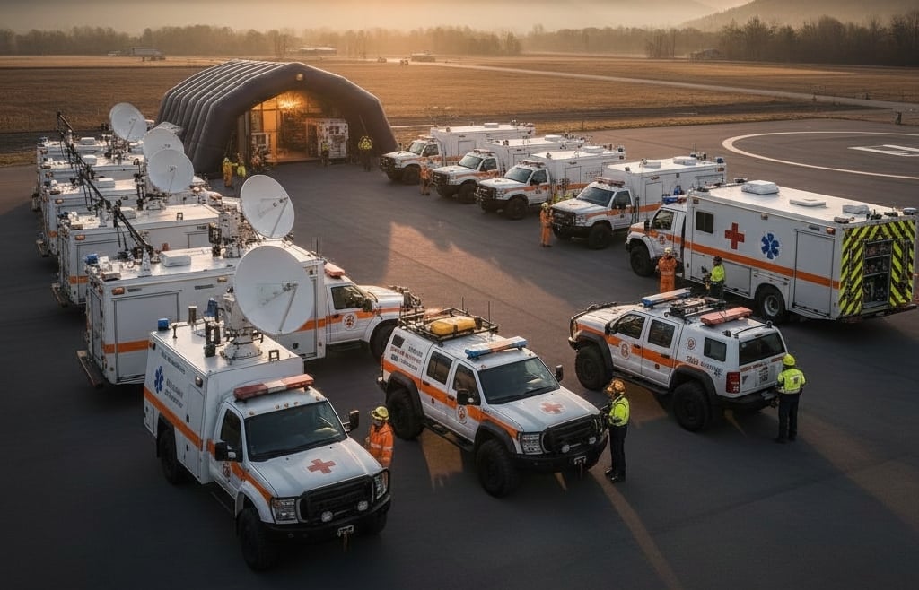 Land-based disaster relief vehicles 