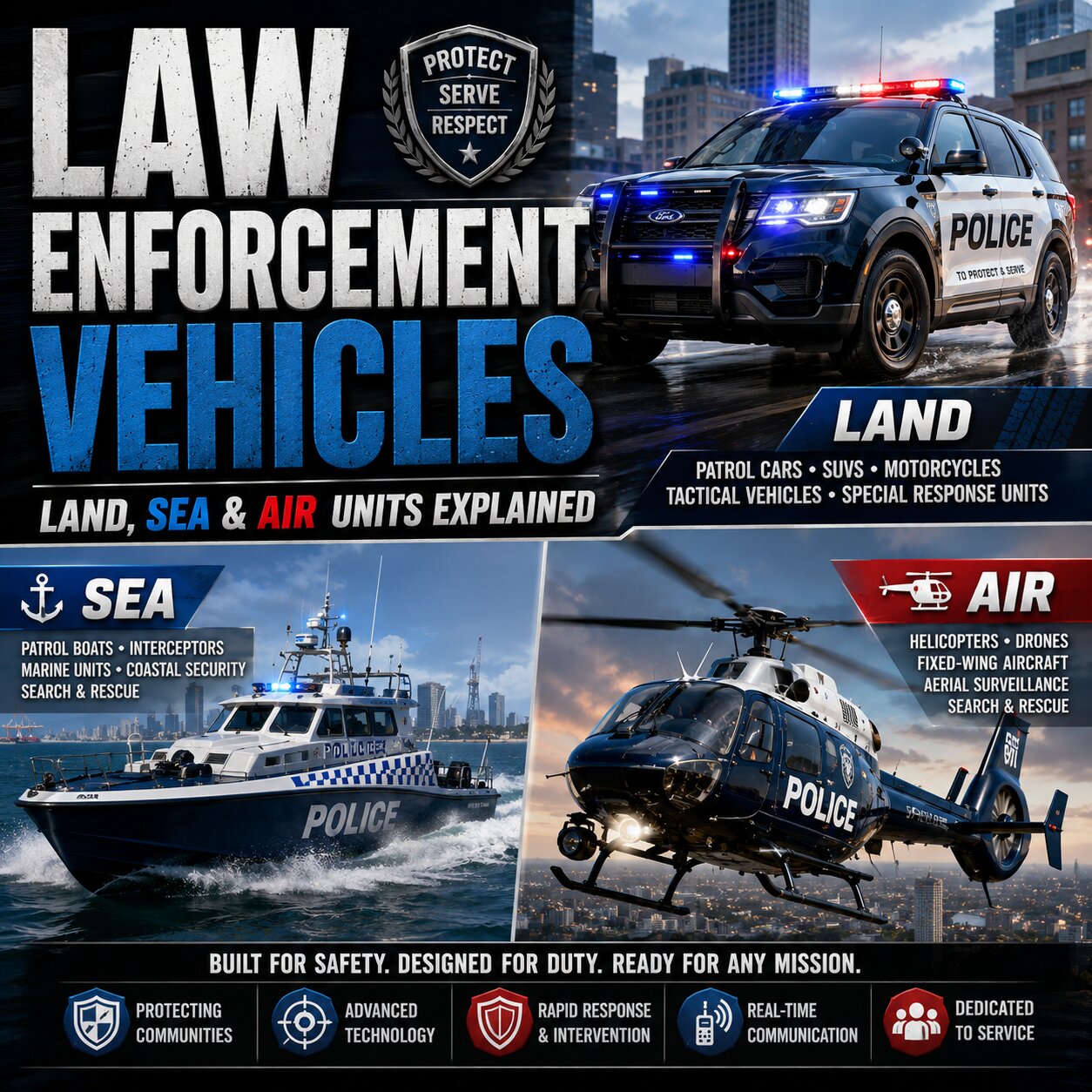 law enforcement vehicles