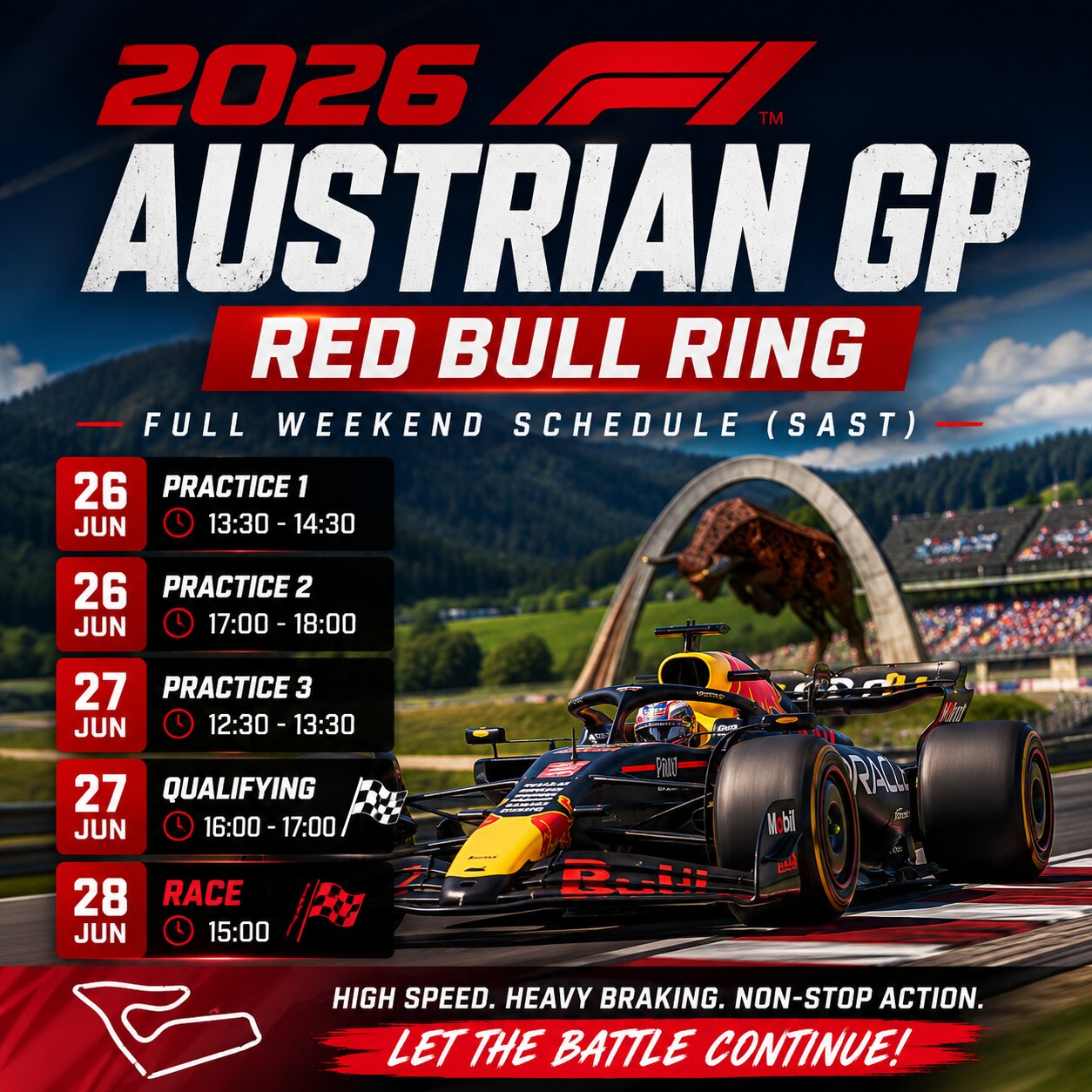 2026 F1 Austrian GP Weekend Schedule And What To Watch