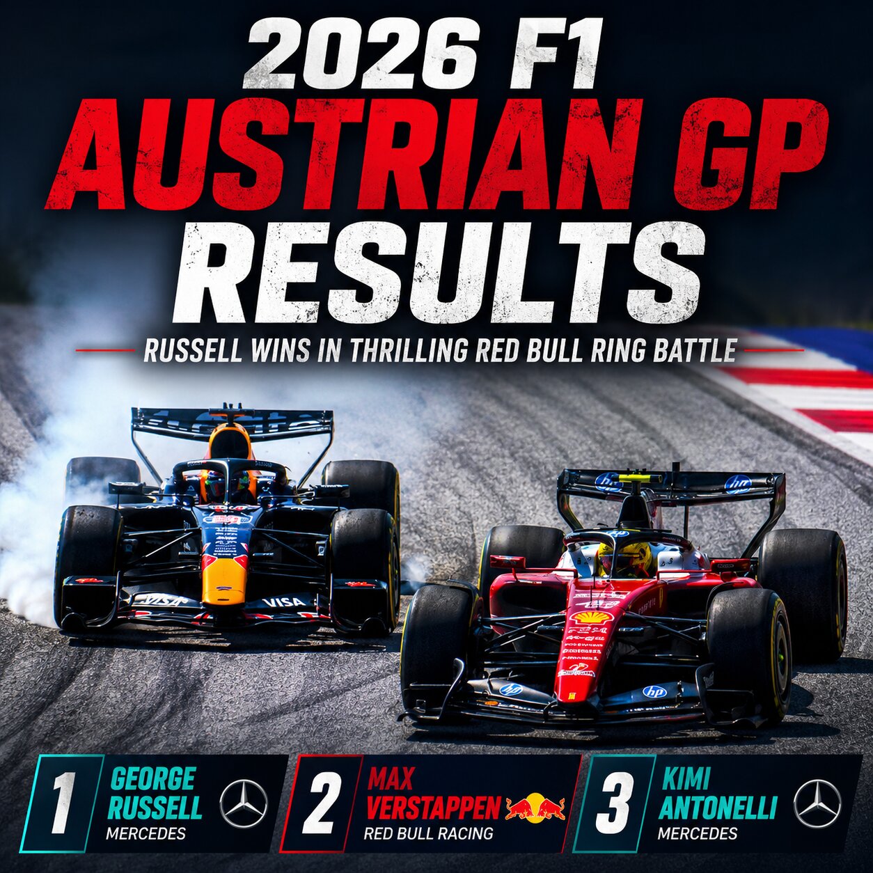 2026 F1 Austrian GP results