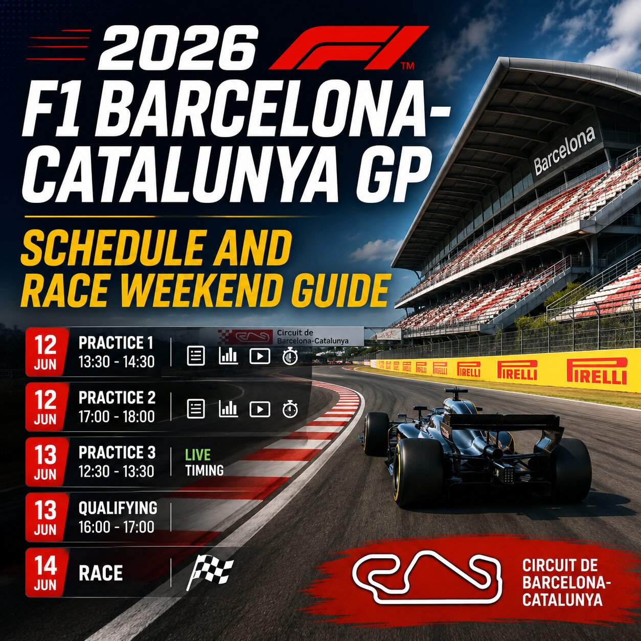 2026 F1 Barcelona-Catalunya GP Schedule and Preview