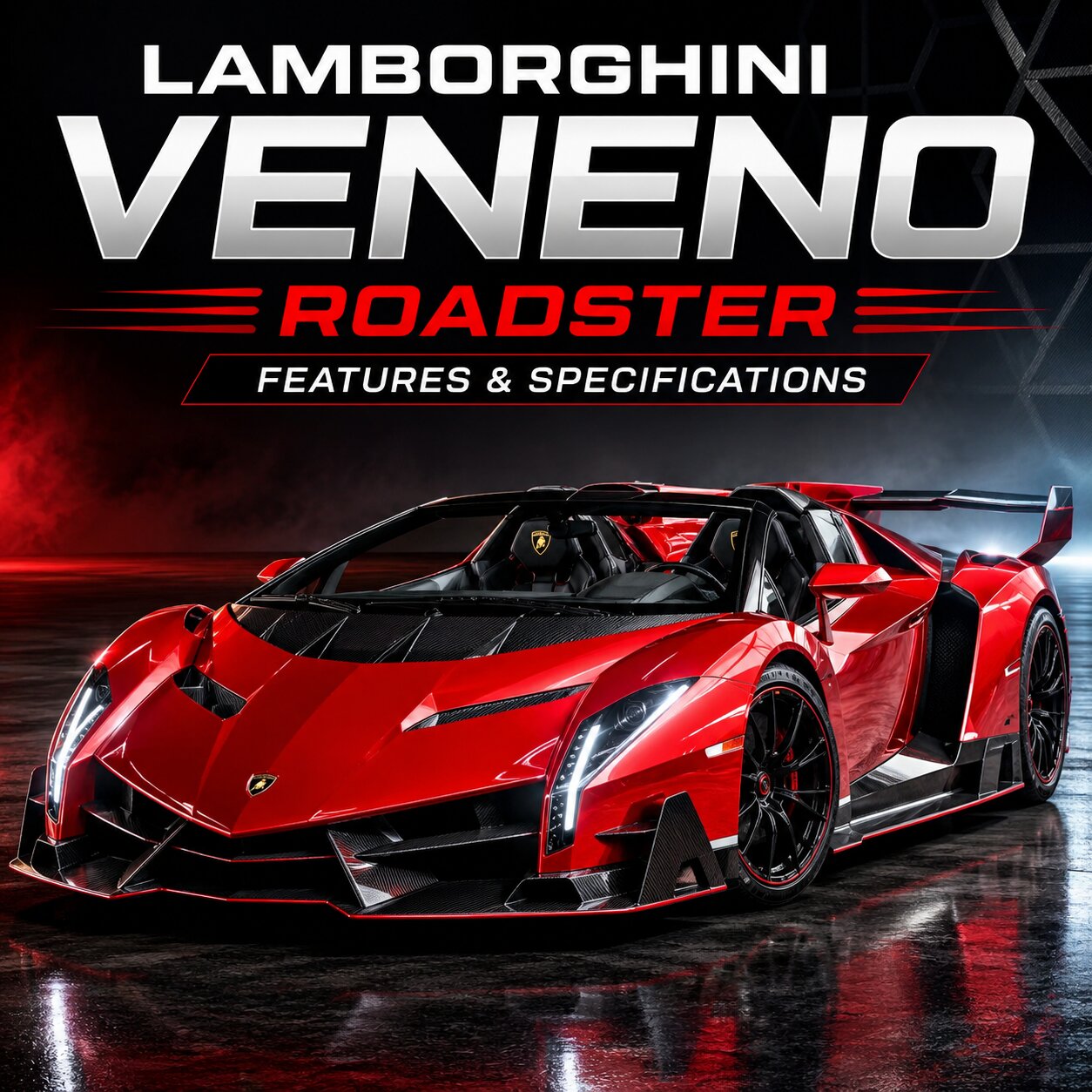 Lamborghini Veneno Roadster Features And Specifications