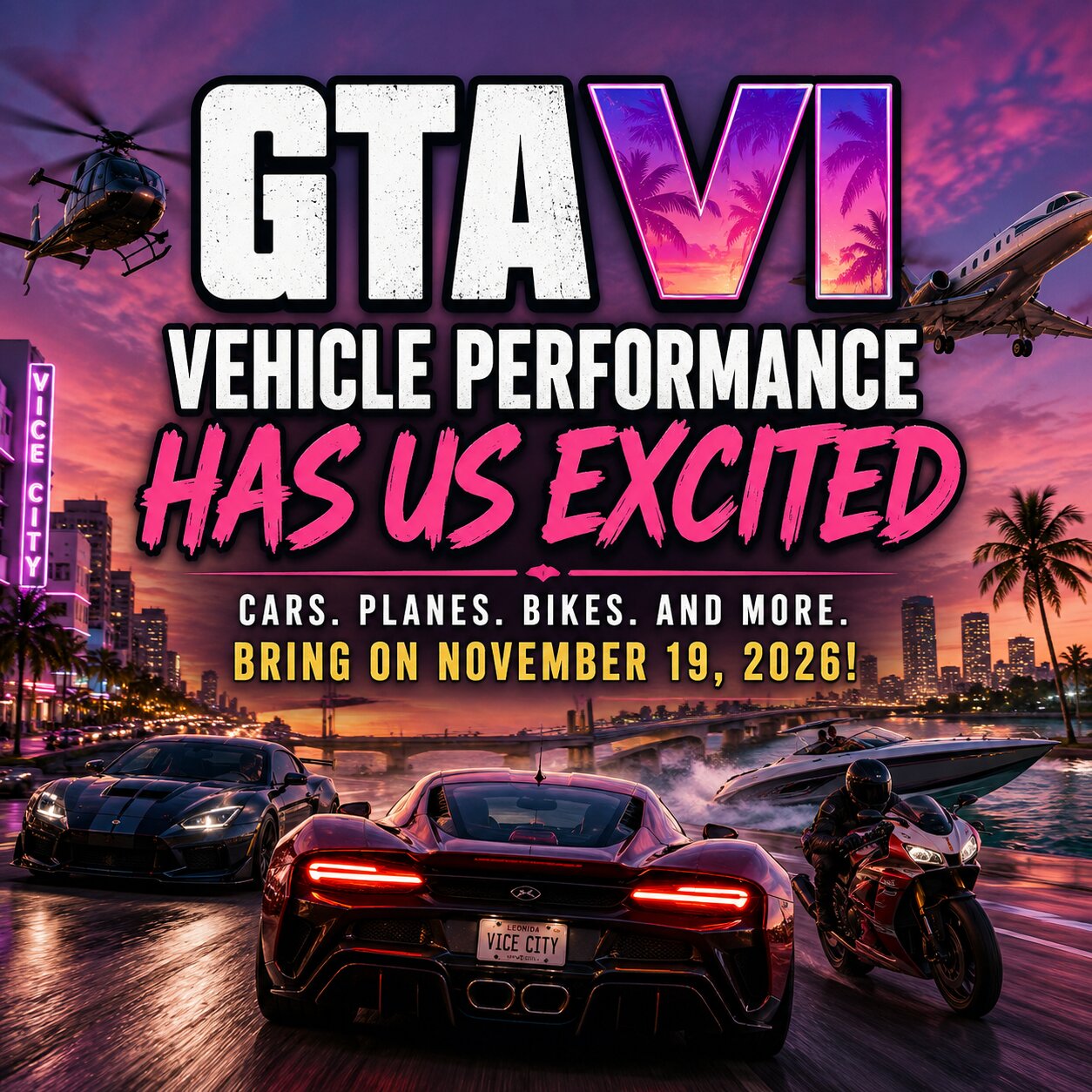 Why GTA 6 Vehicle Performance Has Us Excited