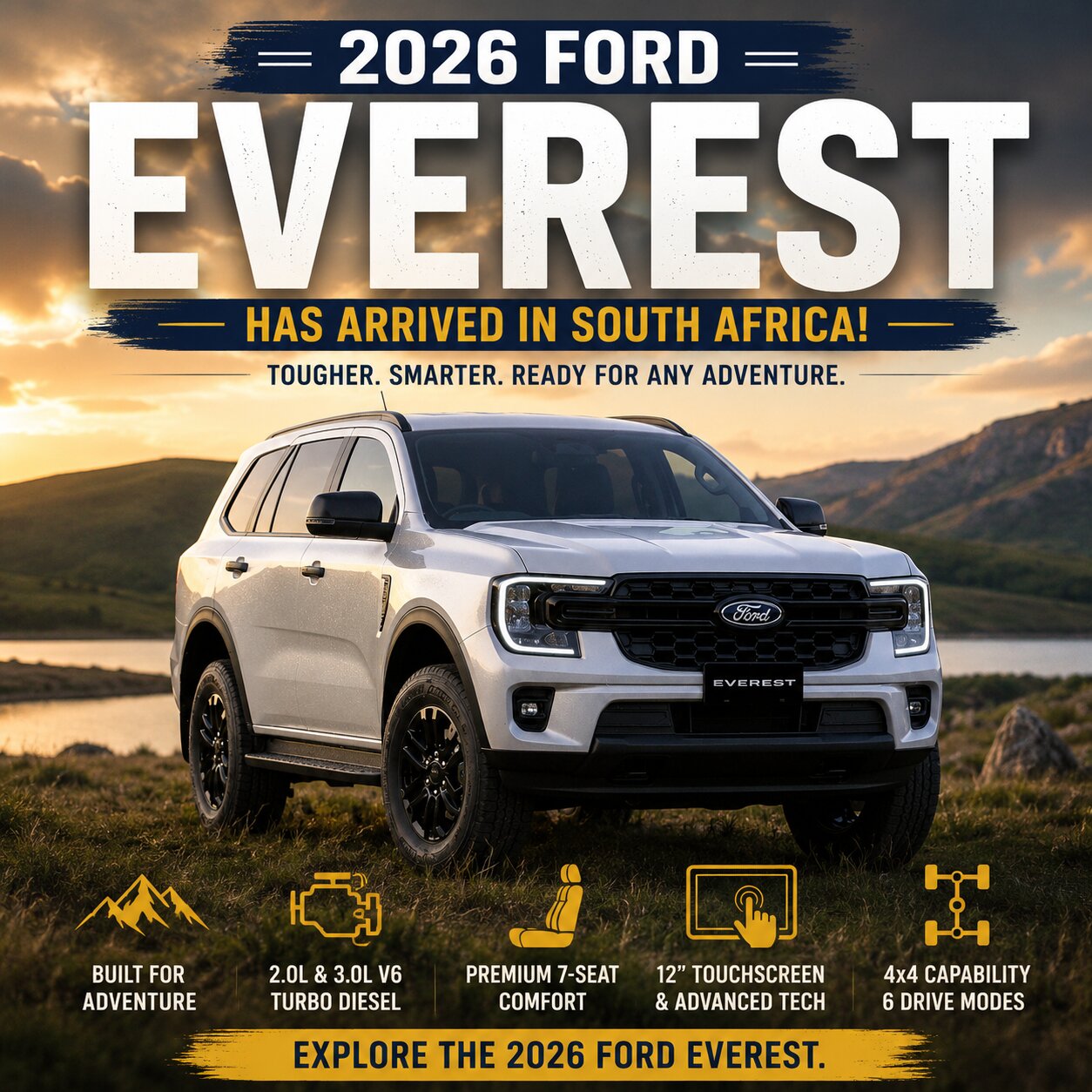 2026 Ford Everest Arrives in South Africa