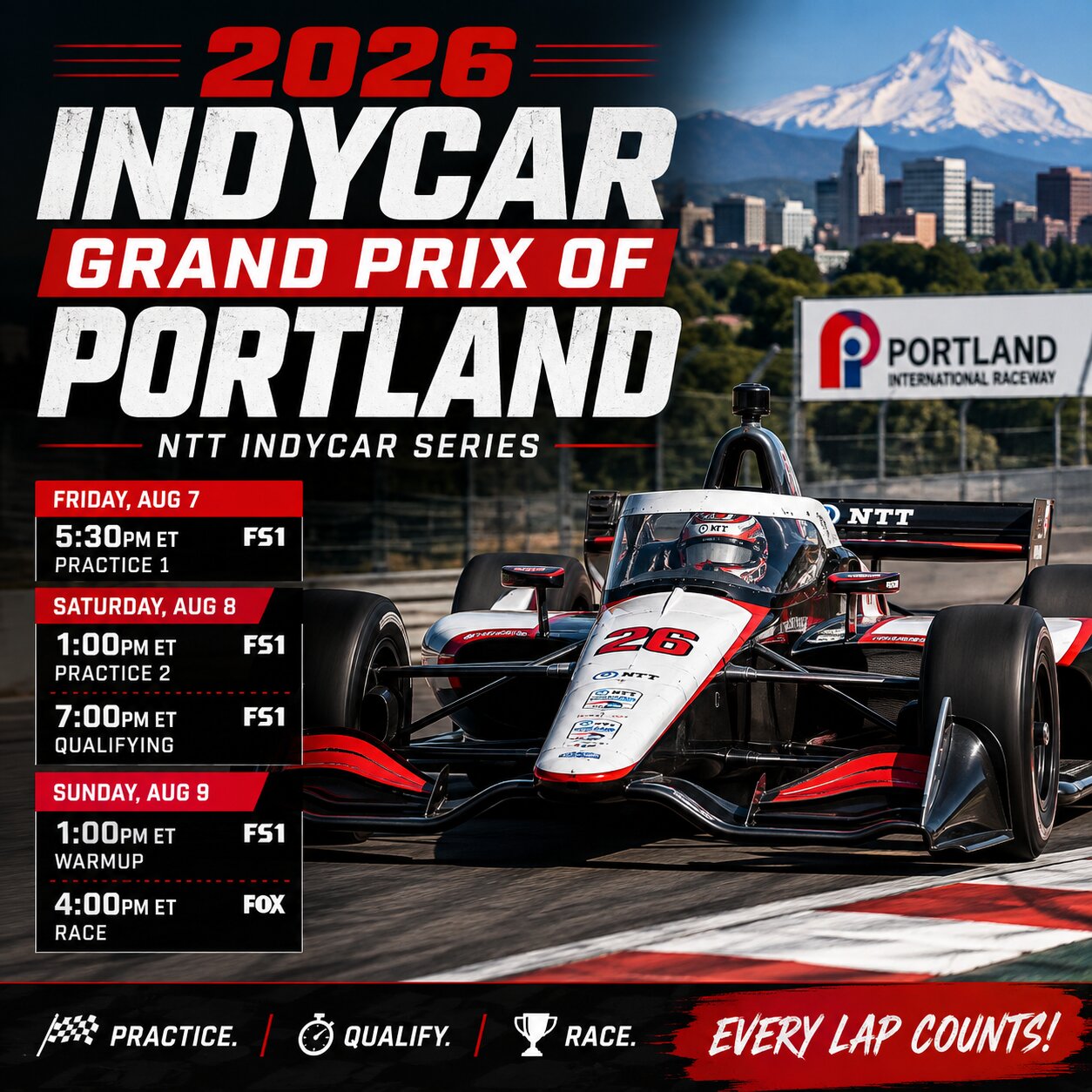 2026 IndyCar Grand Prix of Portland Schedule and Preview