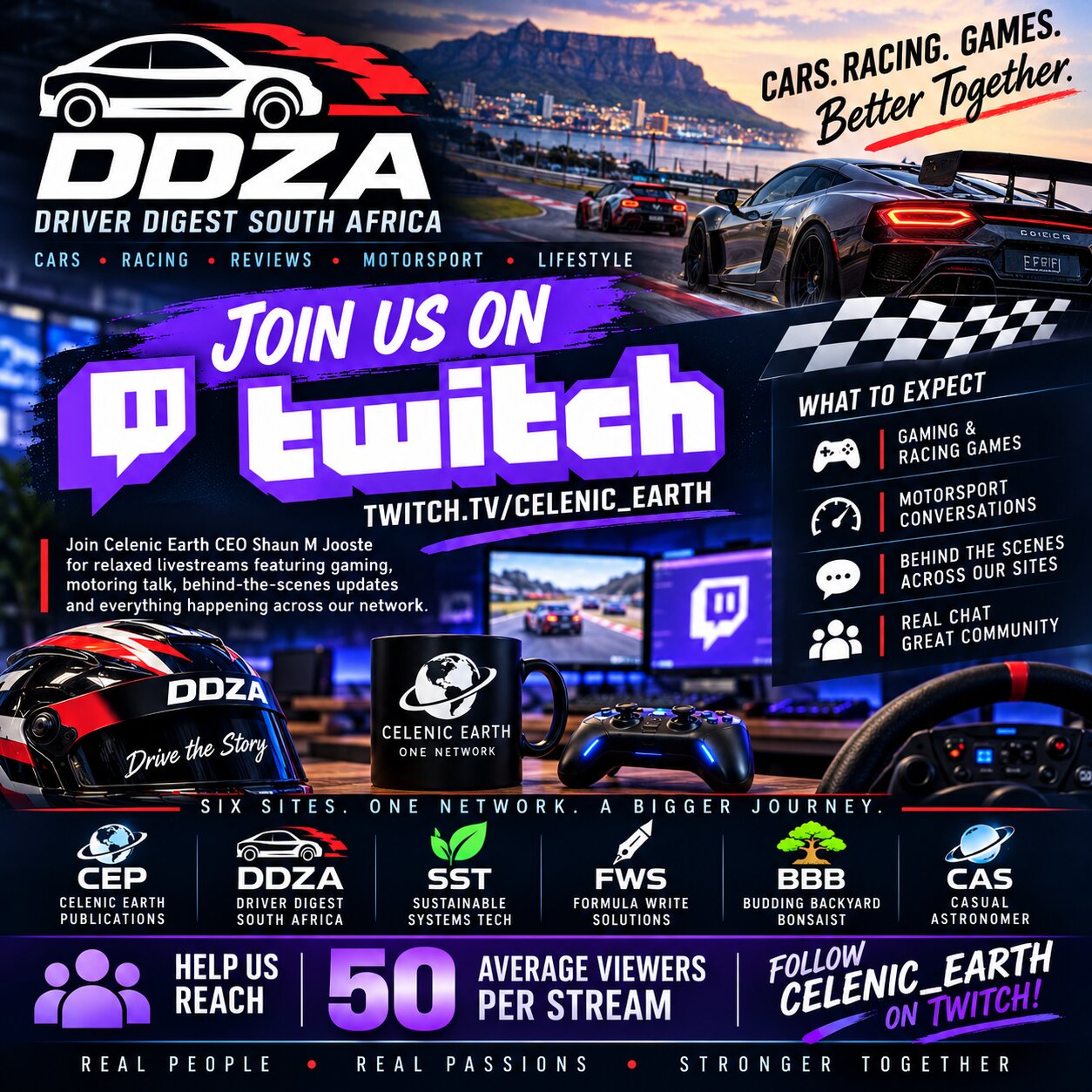 Celenic Earth CEO Shaun M Jooste on Twitch