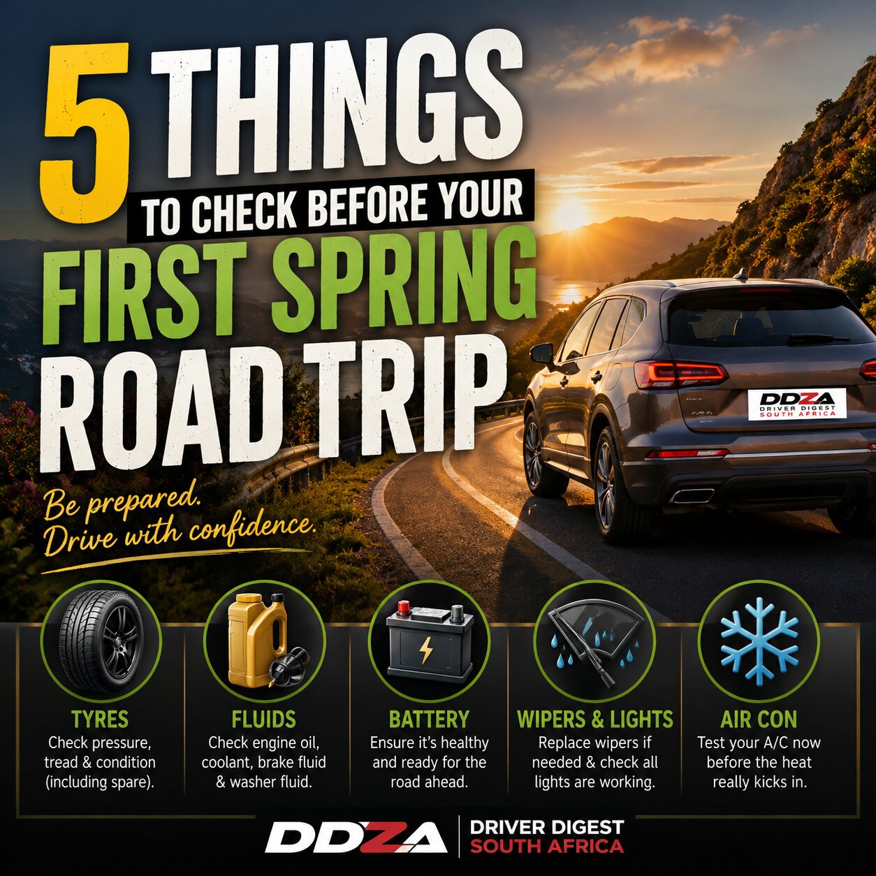 5 Things to Check Before Your First Spring Road Trip