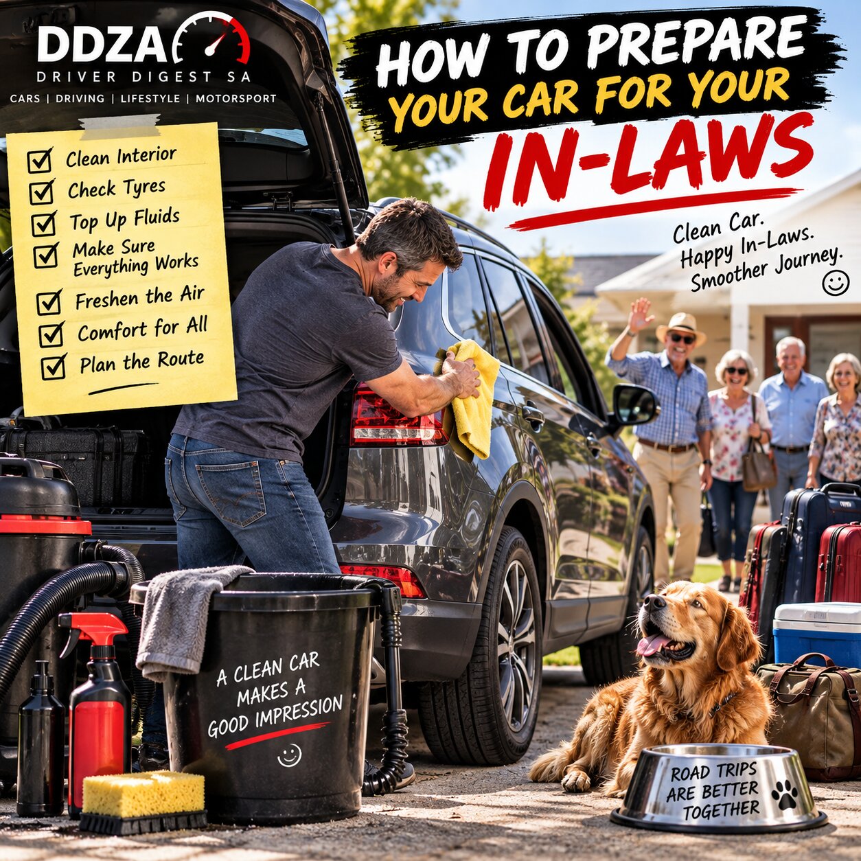 How to Prepare Your Car for Your In-Laws