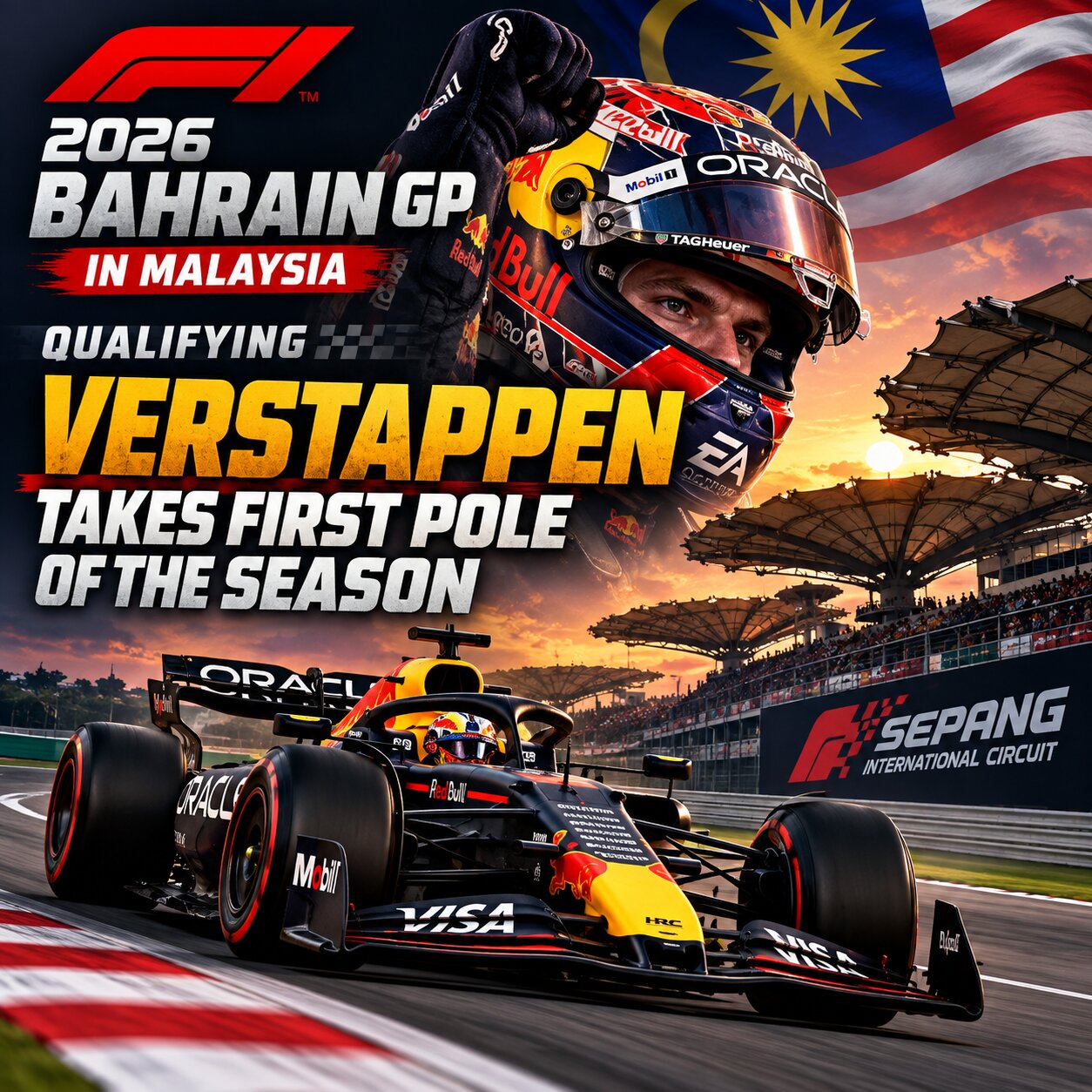 2026 F1 Bahrain GP Qualifying: Verstappen Takes First Pole of the Season